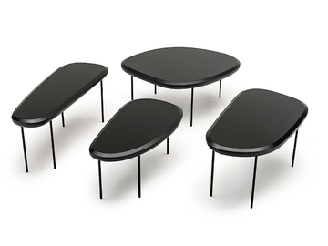PEBBLE LOW TABLE - Low wooden coffee table by Living Divani - view 2